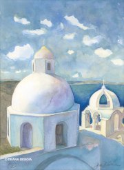Oia Santorini - by DeAna DiGioia